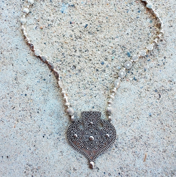 New Unique 925 Silver Tribal Necklace. - Picture 7 of 16